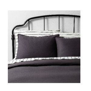 HEARTH&HAND duvet cover FULL/QUEEN railroad grey
